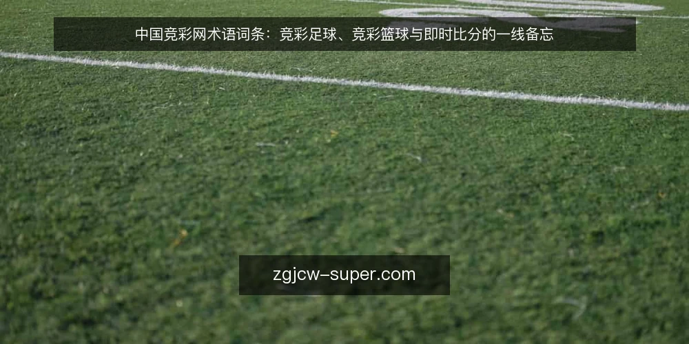 中国竞彩网术语词条:竞彩足球、竞彩篮球与即时比分的一线备忘 — 先看哪些信号:术语边界与词条入口 配图