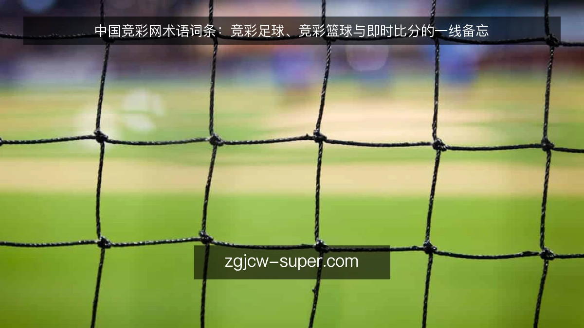中国竞彩网术语词条:竞彩足球、竞彩篮球与即时比分的一线备忘